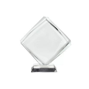Ornamento de Vidro Octaedro Cristal