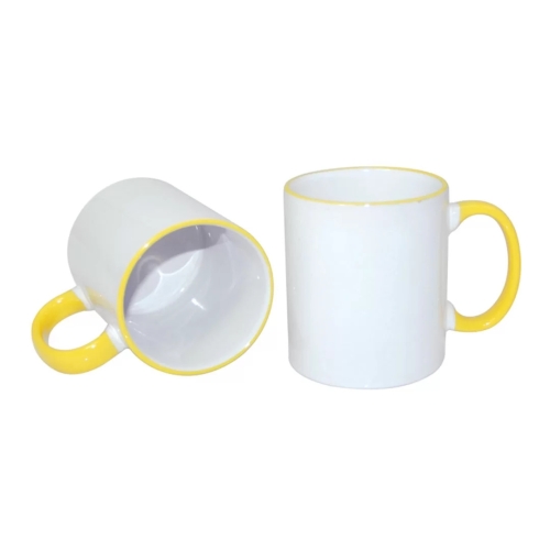 Caneca Borda Amarela-206L