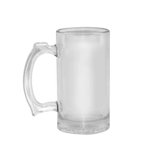 Caneca Vidro 500ML Cristal Lisa com Suporte-590L