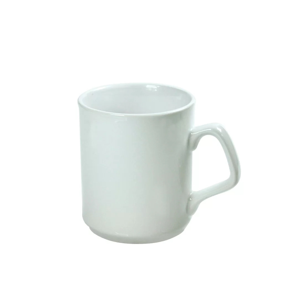 Caneca Cerâmica 325ML Branca Alça SPARTA-2279L