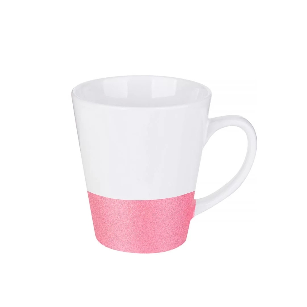 Caneca Cônica Base Glitter Várias Cores