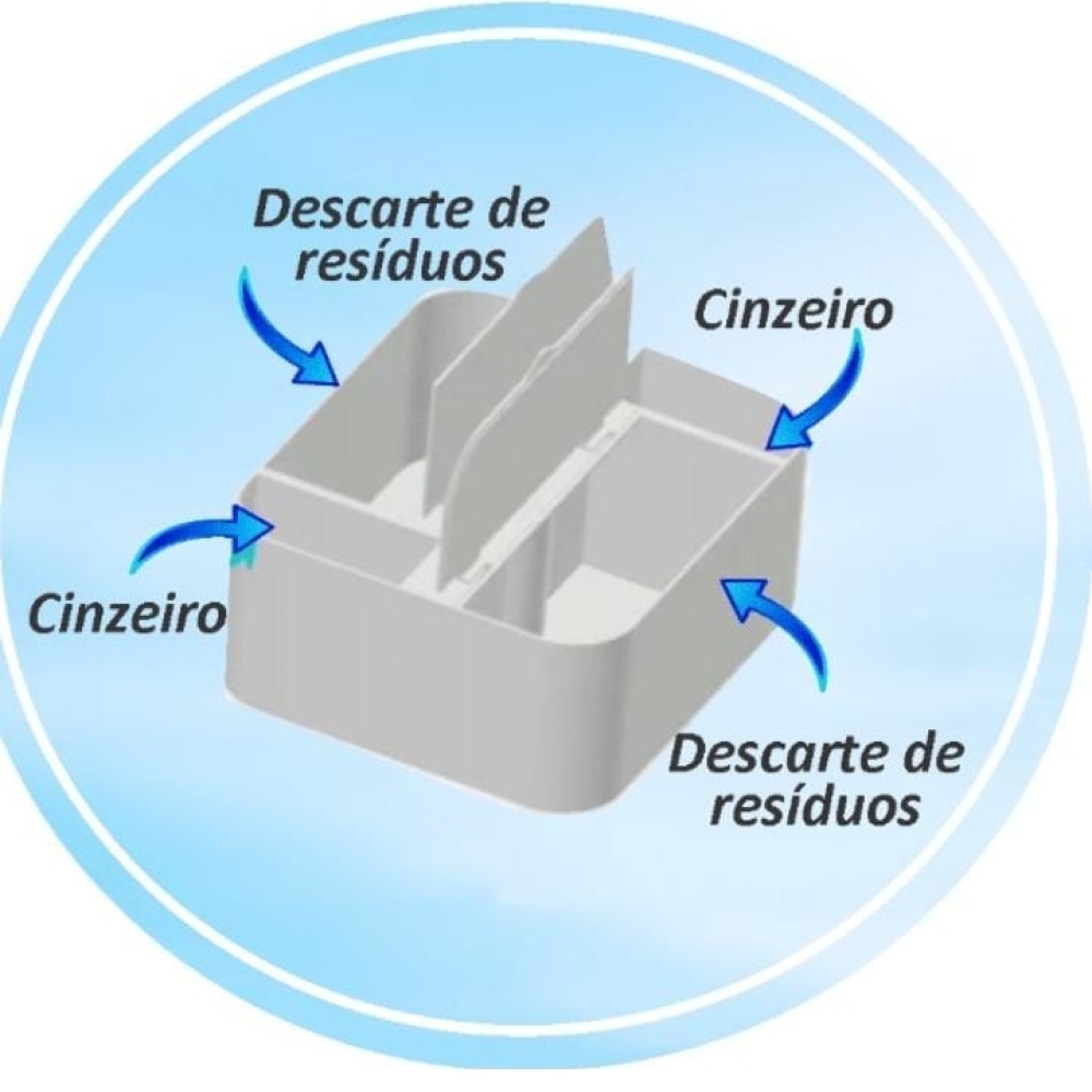 Lixeira Ecológica de Guarda-Sol 